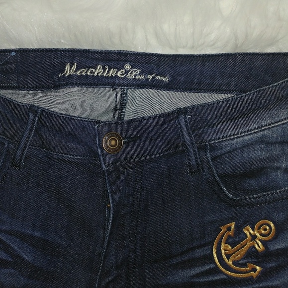 Machine Pour Neuf Mode Ripped Crop Jeans - Picture 2 of 3